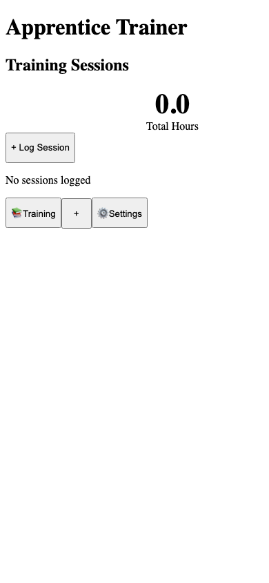 apprentice trainer Pro export example